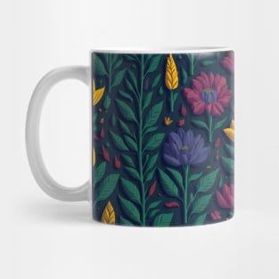 Scandinavian Summer Colorful Spring Flowers Mug